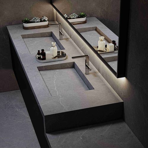 双洗手盆台面 - COAN   - Guangdong Kito Ceramics Group Co., Ltd. - 瓷质
