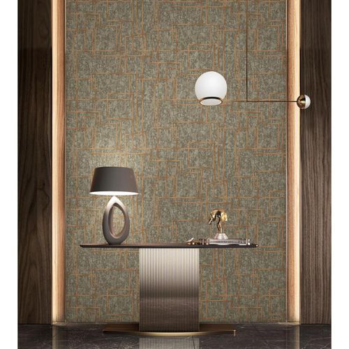 现代风格墙纸 - 1202 SERIES - ADAWALL - 几何 / 仿布 / 灰色
