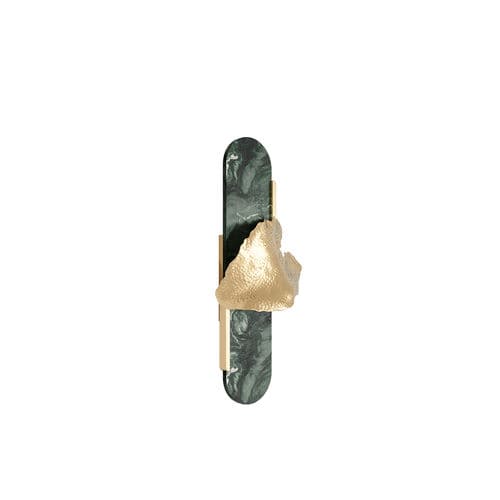 现代风格壁灯 - LEAFUS SCONCE - Hommés Studio - 室内 / 抛光不锈钢 / 大理石