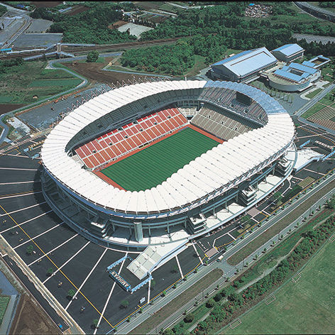 布料建筑膜材 - FGT-800(KASHIMA SOCCER STUDIUM) - Chukoh Chemical Industries,Ltd. - 玻璃纤维 / 含氟聚合物 / 玻璃织物涂层PTFE
