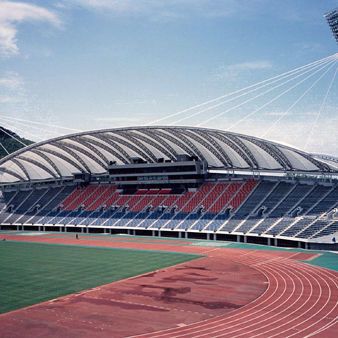 布料建筑膜材 - FGT-800(TRACK AND FIELD SPORTS PLACE AT KUMAMOTO) - Chukoh Chemical Industries,Ltd. - 玻璃纤维 / 含氟聚合物 / PTFE