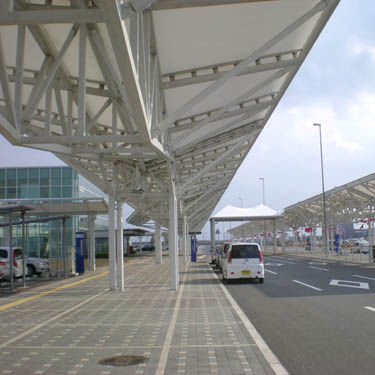 布料建筑膜材 - FGT-800(KITAKYUSHU AIR TERMINAL) - Chukoh Chemical Industries,Ltd. - 含氟聚合物 / PTFE / 玻璃织物涂层PTFE