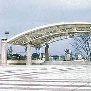 布料建筑膜材 - FGT-800(ISHIOKA STATION PARK) - Chukoh Chemical Industries,Ltd. - 含氟聚合物 / PTFE / 玻璃织物涂层PTFE
