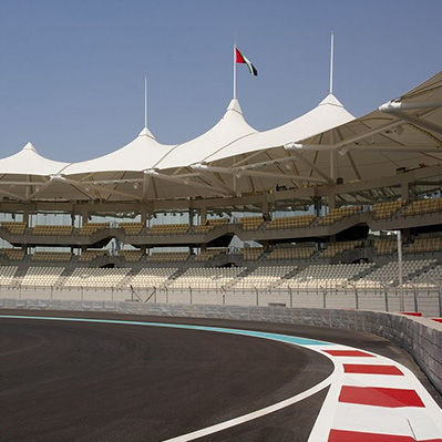 布料建筑膜材 - FGT-800(YAS ISLAND MARINA CIRCUIT) - Chukoh Chemical Industries,Ltd. - 含氟聚合物 / PTFE / 玻璃织物涂层PTFE