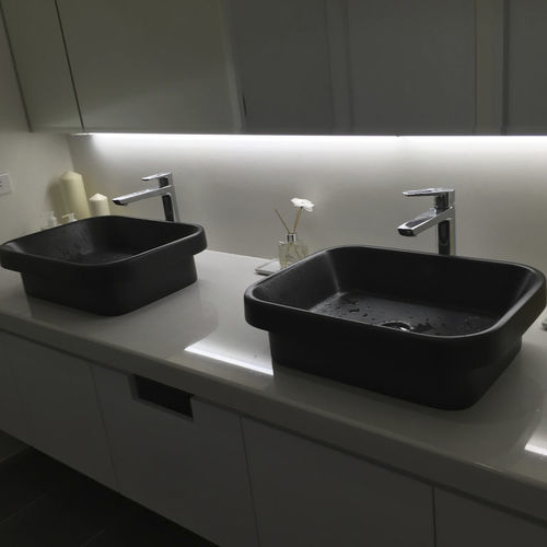 台上盆 - LE LAVABO - ALVARAE Design Studio - 碳纤维 / 正方形 / 无孔