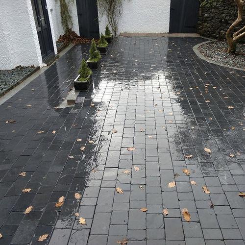 天然石材铺路石 - GRAPHITE TUMBLED COBBLES - BRAZILIAN STONES - 板岩 / 户外 / 露台