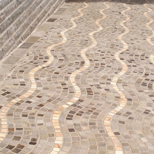 石材铺路石 - VULCANO SAO TOME WAVE MESH  - BRAZILIAN STONES - 户外 / 露台 / 花园