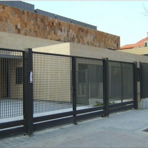 平开大门 - SG - Emmegi spa - 滑动式 / 钢 / 栅栏式