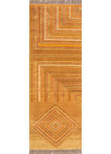 现代风格地毯 - GHAR KI DEEWAR - Jaipur Rugs - 几何 / 羊毛 / 丝绸