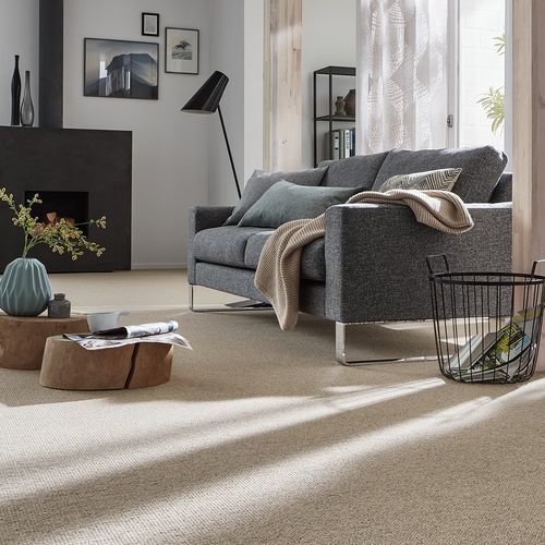 簇绒满铺地毯 - PEARL - JAB ANSTOETZ FLOORING - 毛圈 / 羊毛 / 单色