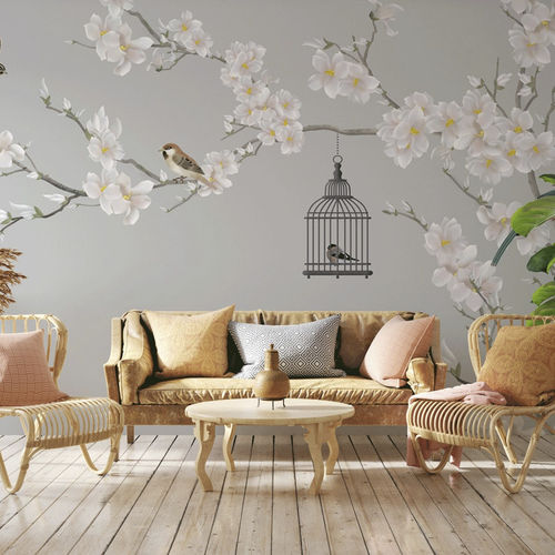 现代风格墙纸 - romantique arbre en floraison - MuralConcept - 无纺布 / 印花 / 彩色