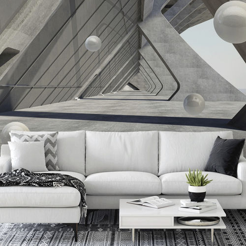 现代风格墙纸 - 3D industriel & trompe l'oeil - MuralConcept - 无纺布 / 全景式 / 三维效果