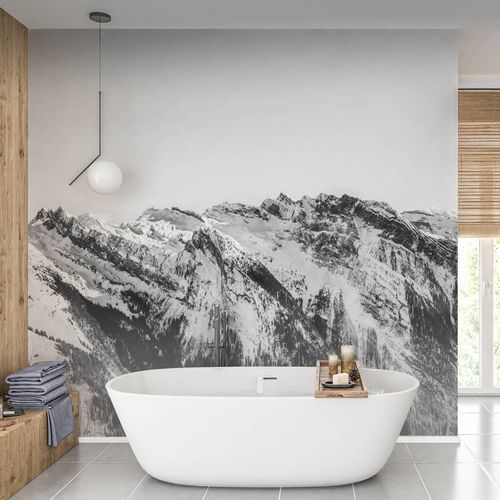 现代风格墙纸 - montagne Grand Massif - MuralConcept - 无纺布 / 全景式 / 白色