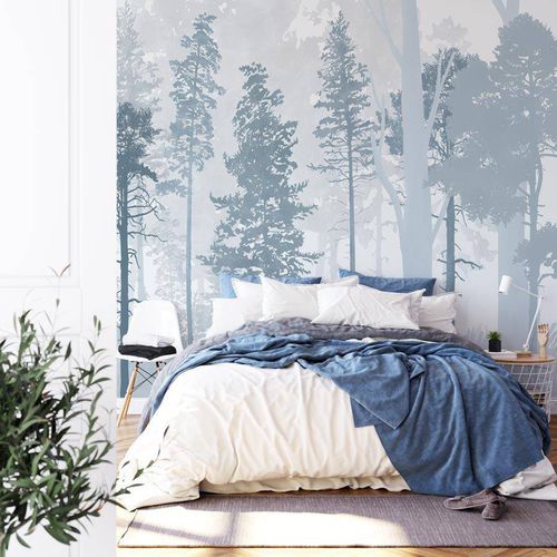 北欧风墙纸 - forêt  - MuralConcept - 无纺布 / 自然图案 / 全景式