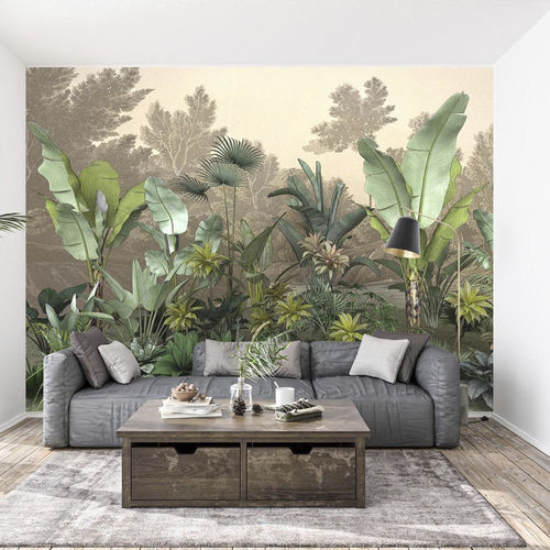 现代风格墙纸 - Jungle tendance indonésia - MuralConcept - 无纺布 / 自然图案 / 全景式