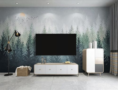 现代风格墙纸 - forêt canadienne - MuralConcept - 无纺布 / 自然图案 / 全景式