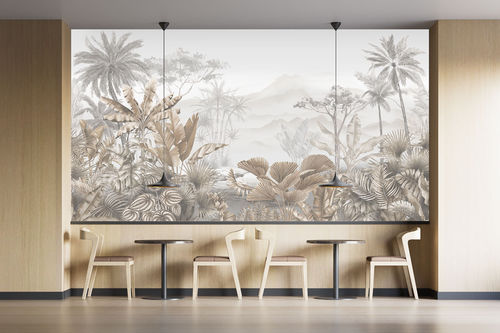 现代风格墙纸 - Jungle tendance peinture - MuralConcept - 无纺布 / 全景式 / 印花