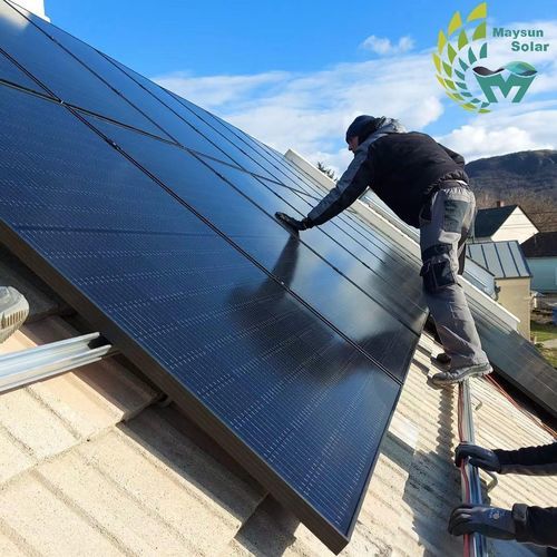 单晶光伏面板 - MS(360-380)MB-60H  series - Maysun solar - 有色 / 黑色