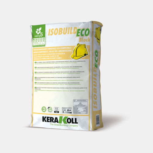 末道砂浆 - Isobuild Eco Block - KERAKOLL - 空心混凝土板 / 用于外墙外部隔热 / 用于石工