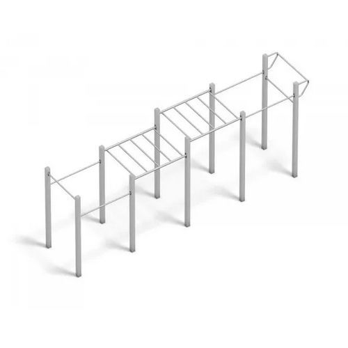 游乐障碍训练器材 - 4FCIRCLE® CALISTHENICS-LINE LONG - Playparc - 金属 / 户外