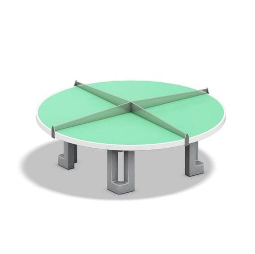 户外乒乓球桌 - ROUND  - Playparc - 现代风格 / 游乐场 / 学校用