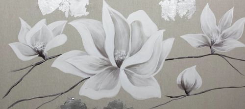 装饰丙烯画 - FLOR SACO 3 - OHORIGINAL BUSINESS SL - 混合型 / 手工上漆 / 花卉图案