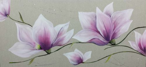 装饰丙烯画 - A30 - OHORIGINAL BUSINESS SL - 混合型 / 手工上漆 / 花卉图案