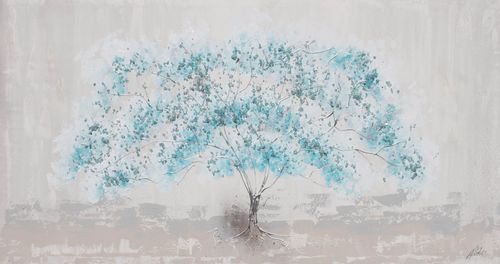 装饰丙烯画 - ÁRBOL DE LA VIDA AZUL - OHORIGINAL BUSINESS SL - 混合型 / 手工上漆 / 横版