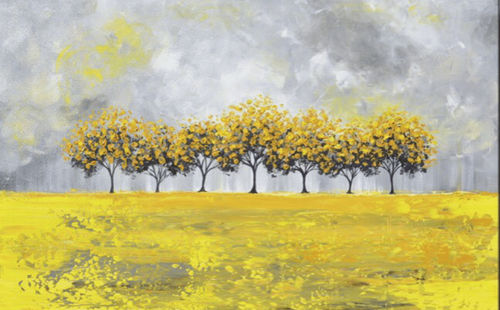 装饰丙烯画 - BOSQUE AMARILLO - OHORIGINAL BUSINESS SL - 混合型 / 手工上漆 / 横版
