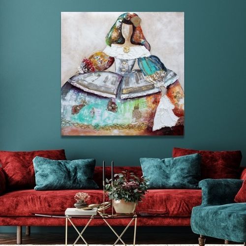 装饰丙烯画 - MENINA LA VELAZQUEZ - OHORIGINAL BUSINESS SL - 混合型 / 手工上漆 / 帆布