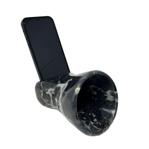 被动扩音器 - Brass - Nero Portoro marble - Pistore Marmi
