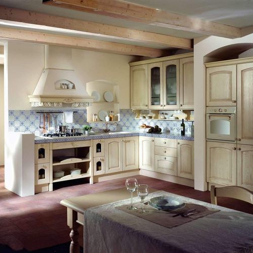 传统风格厨房 - TOSCA - CIESSE CUCINE SRL - 胶合板 / 石材 / 岛台式