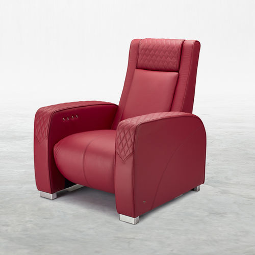 皮质影院椅 - ÉVO - KARLSSON SEATING LTD. - 家用 / 红色 / 带头枕