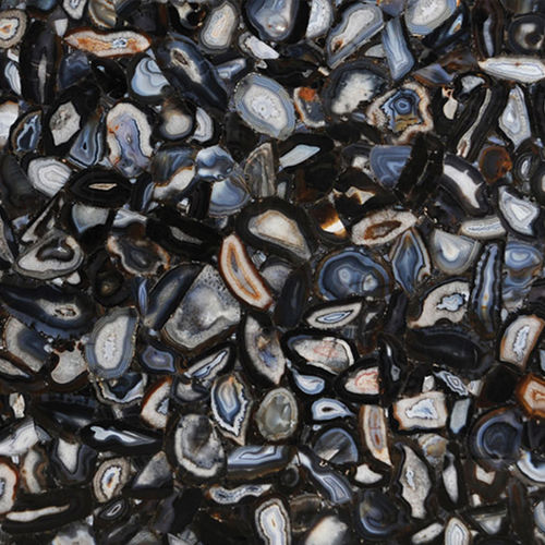 石英天然石板 - AGATE BLACK EYE - Fiorantina Stone - 壁挂 / 抛光 / 黑色