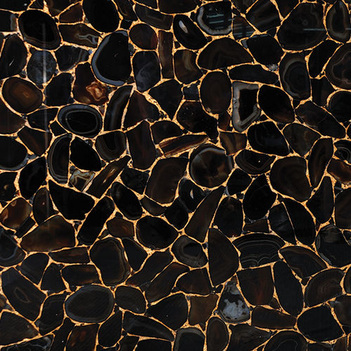石英天然石板 - AGATE BLACK GOLD - Fiorantina Stone - 室内装潢 / 用于室内墙 / 抛光