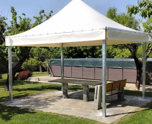矩形天幕帐篷 - Gazebo - Tenso Coverings - PVC / 钢 / 带窗帘