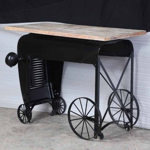 复古风格玄关桌 - TRACTOR  - GrandDécor - 木质 / 金属桌脚 / 长方形
