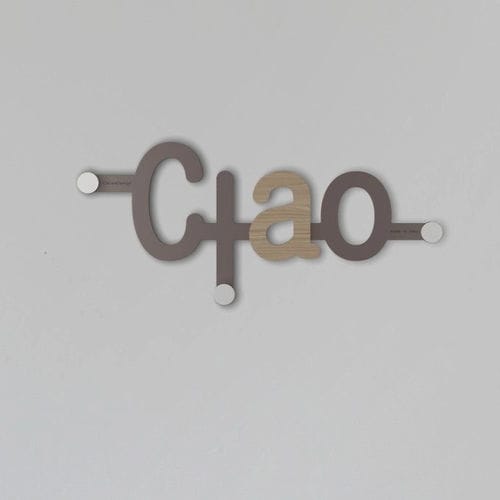 墙壁挂衣钩 - Ciao - Calleadesign snc di L. Callea e C - 现代风格 / MDF / 黑色