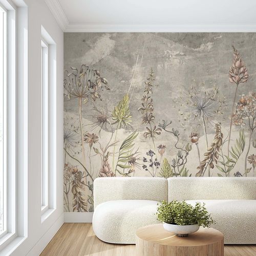 现代风格墙纸 - HERBIER VINTAGE - Kam et Leon - 硬纸板 / 乙烯基 / 条纹
