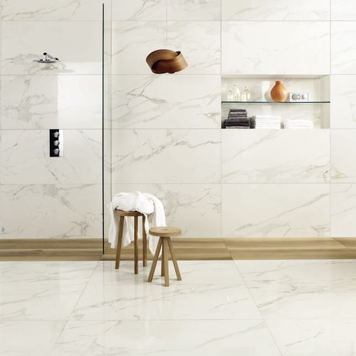 仿大理石瓷砖 - CALACATTA ORO - CERAMICHE CAESAR - 陶土 / 抛光 / 哑光