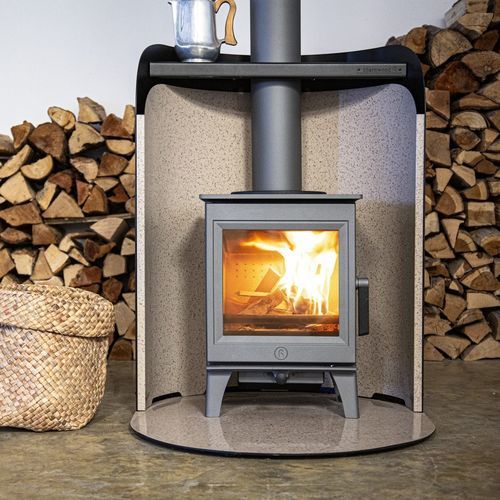 木材采暖炉 - Cranmore 3 - CHARNWOOD - 0 - 5 kW / 落地式 / 现代风格