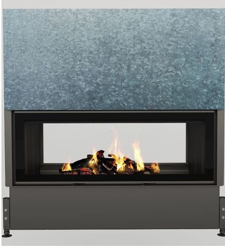 嵌入式木壁炉 - CLOUD 120 R DF HORIZON - Cheminées de Chazelles