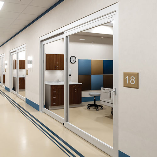 室内门 - VersaMax 2.0 Standard ICU - ASSA ABLOY Entrance Systems - 金属 / 滑动式 / 现代风格