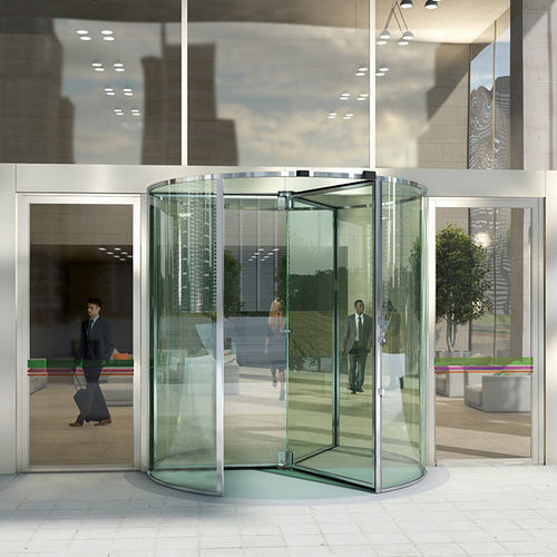 入户门 - All-glass - ASSA ABLOY Entrance Systems - 铝制 / 两翼旋转 / 现代风格