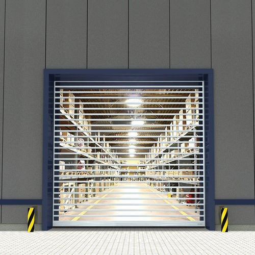 卷帘工业门 - RR3000-Series - ASSA ABLOY Entrance Systems - 抛光铝 / 自动 / 安全