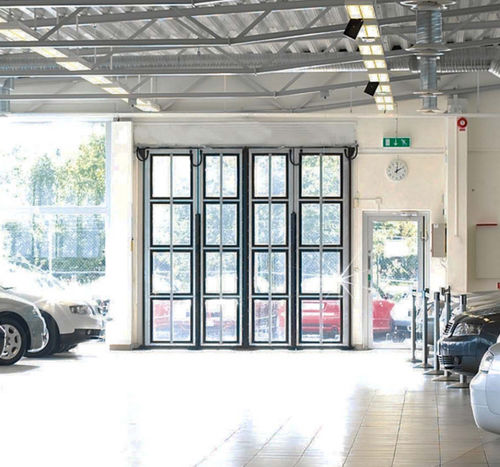折叠工业门 - FD2050F - ASSA ABLOY Entrance Systems - 铝制 / 玻璃 / 丙烯塑料