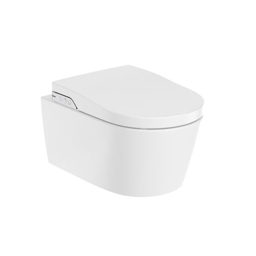 智能马桶 - IN-WASH&reg; - ROCA/乐家 - 靠墙 / 瓷质 / 圆形