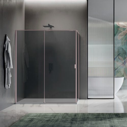 滑动式淋浴间隔断 - SLIDING DOOR FOR FIXED PANEL B1780 - SAMO - 长方形 / 转角 / 转角