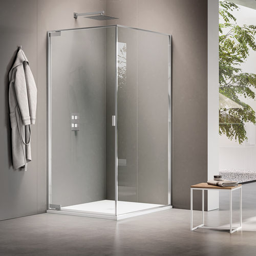 旋转淋浴间隔断 - PIVOT HINGED DOOR FOR FIXED PANEL B1720 - SAMO - 平开 / 正方形 / 转角