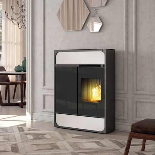 颗粒采暖炉 - BILD UP - EDILKAMIN - 5 kW...10 kW / 独立式 / 现代风格